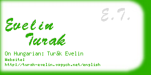 evelin turak business card